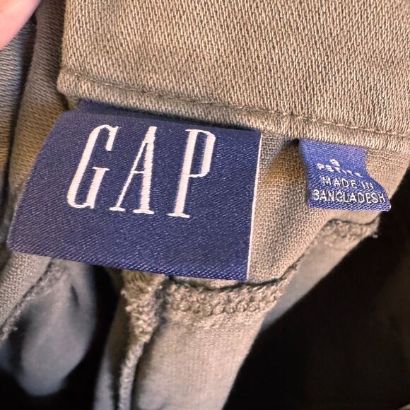 GAP 8P Petite Khaki Pants 82%Cotton/18%Lyocell Olive Green - Picture 4 of 8